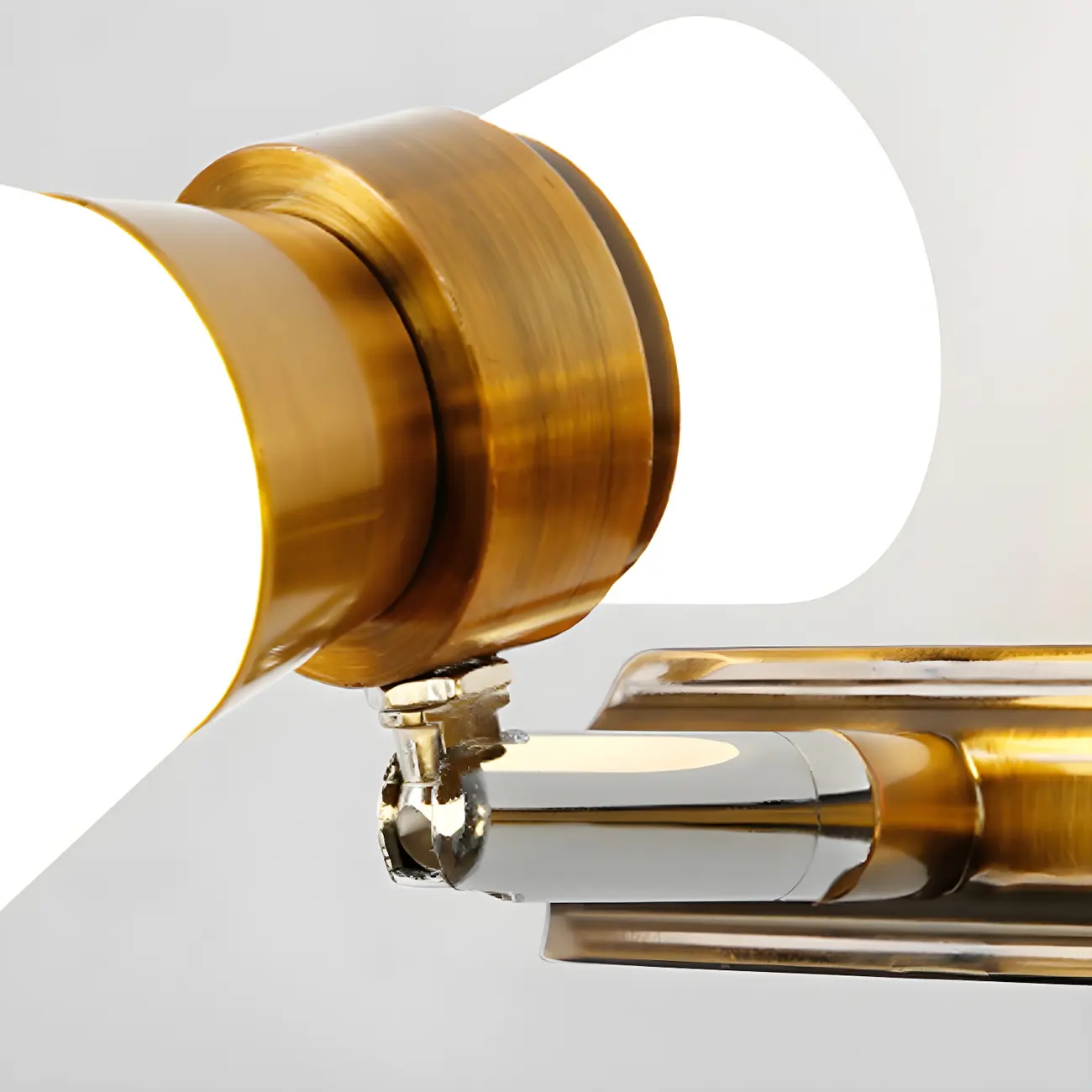 Modern Gold Cone Shade Bathroom Vanity Light LED Fixture