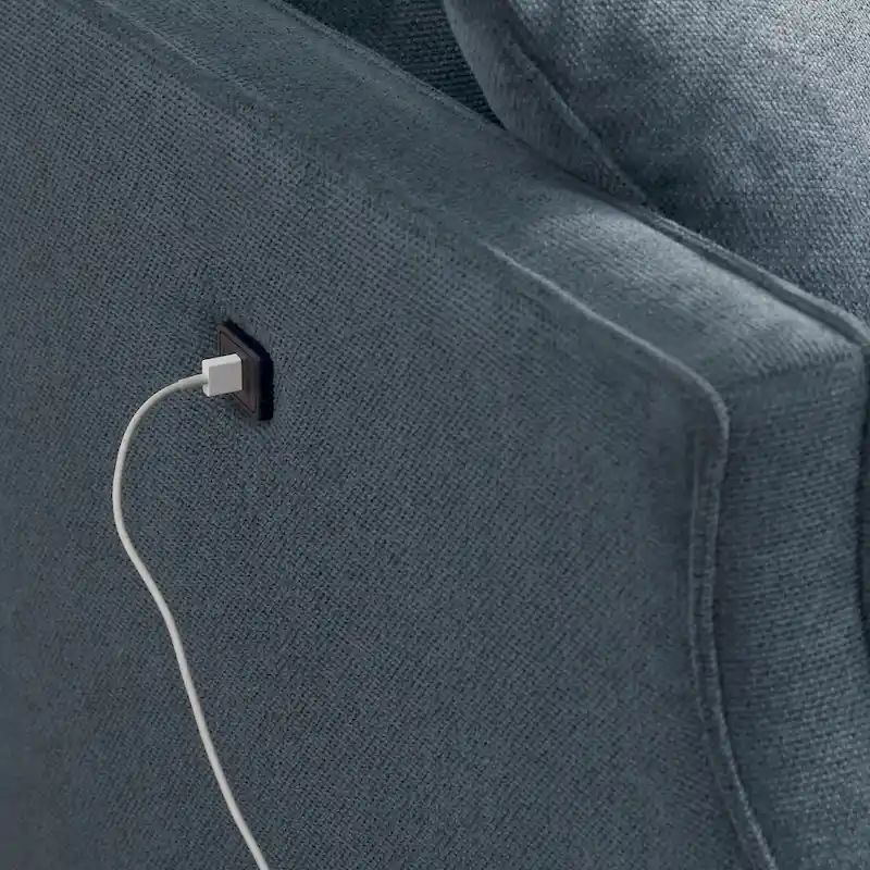 Modern Loveseat Sofa with USB Charge