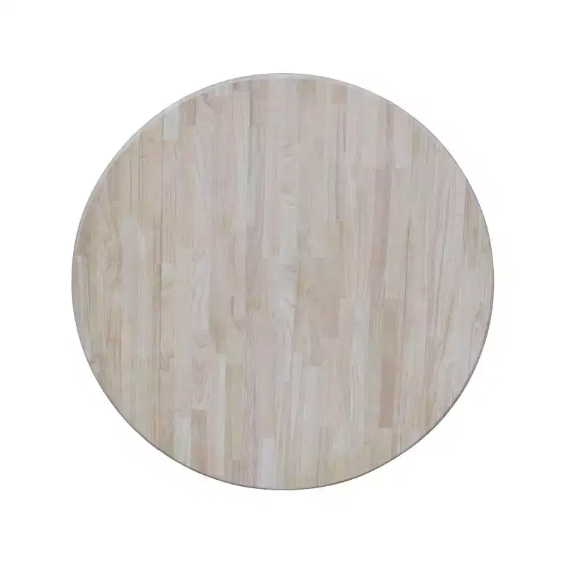 42" Blake Round Drop Leaf Dining Table Unfinished - International Concepts: Compact, Pedestal Base