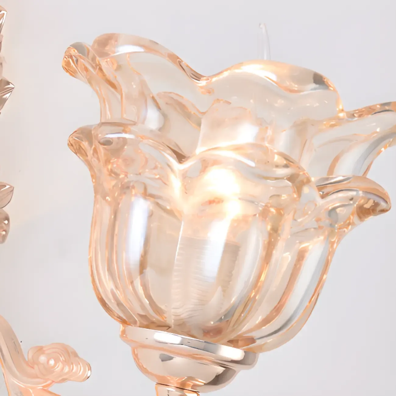 Mini Antique Gold Wall Sconce with Geometric Crystal Shade