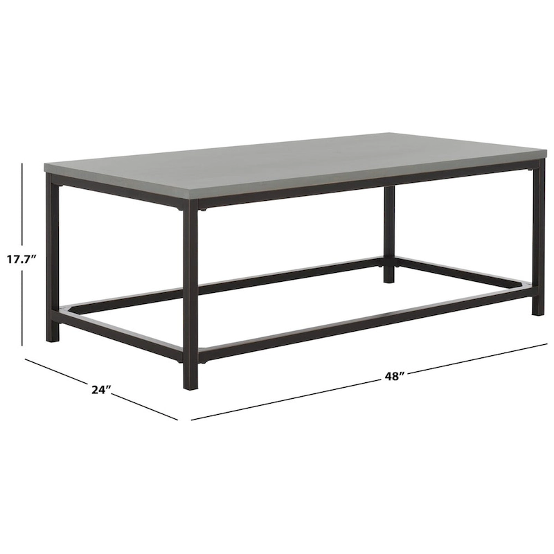 SAFAVIEH Aino Reclamined Wood Finish Coffee Table - 48