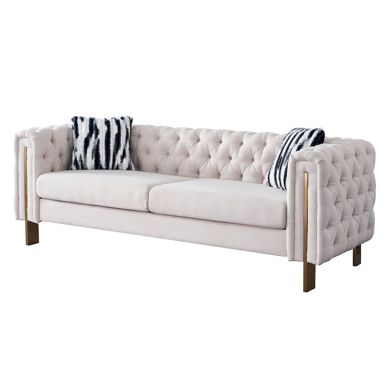 Modern Tufted Velvet Living Room Sofa