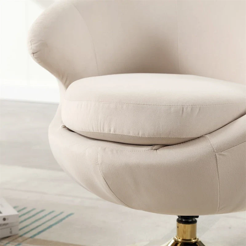 360 Degree Swivel Cuddle Barrel Accent Chairs, Round Armchairs