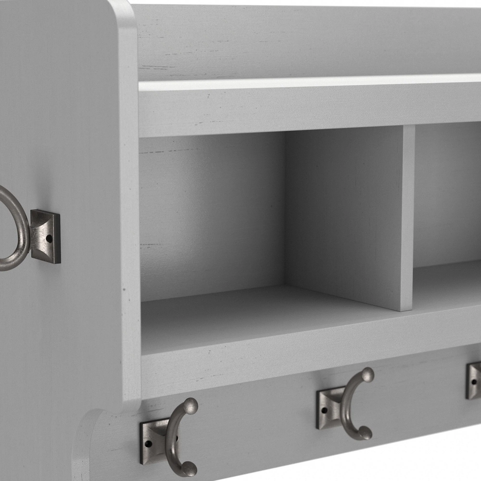 Woodland 40W Wall Mounted Coat Rack with Shelf by Bush Furniture