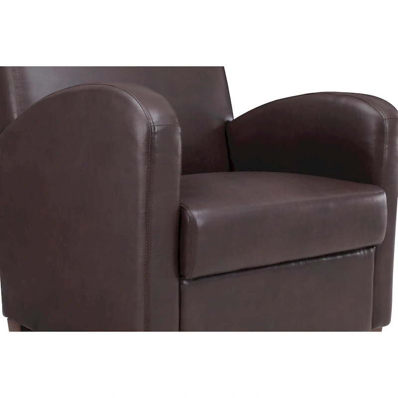 Aiden Chair & Ottoman with Espresso Legs