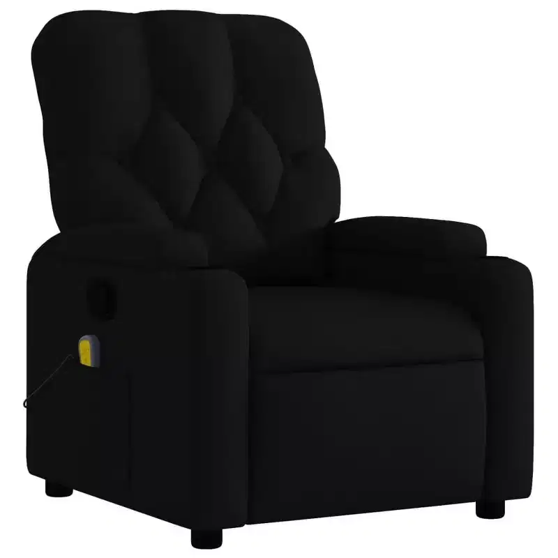 vidaXL Massage Recliner Chair Cream Faux Leather
