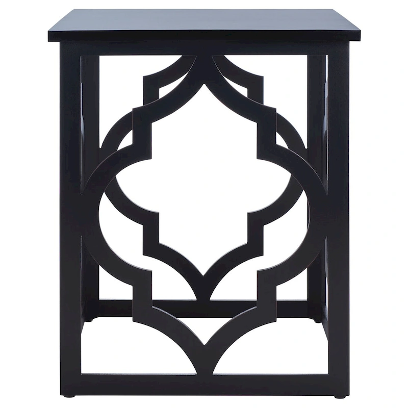 SAFAVIEH Grayce Trellis Silver Leaf End Table. - 19  W x 19  D x 23  H - 19Wx19Dx23H
