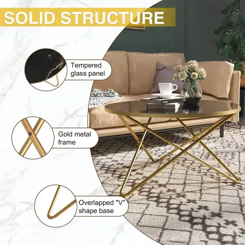 Round Coffee Table - 31.5D x 31.5W x 18H