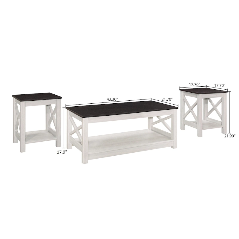 Wayne 3 pieces Coffee Table Set