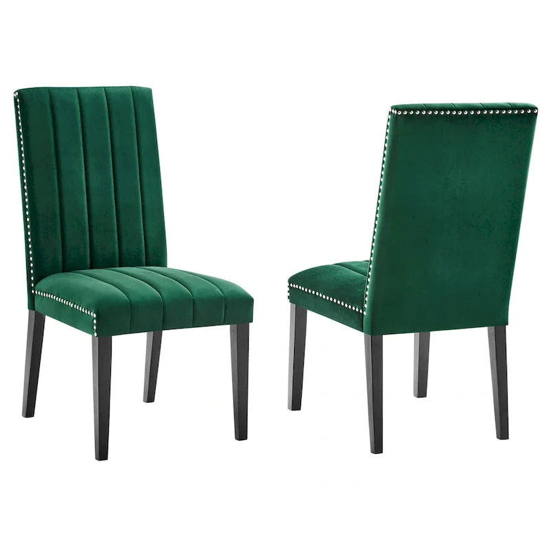 Velvet Dining Side Chairs - Set of 2