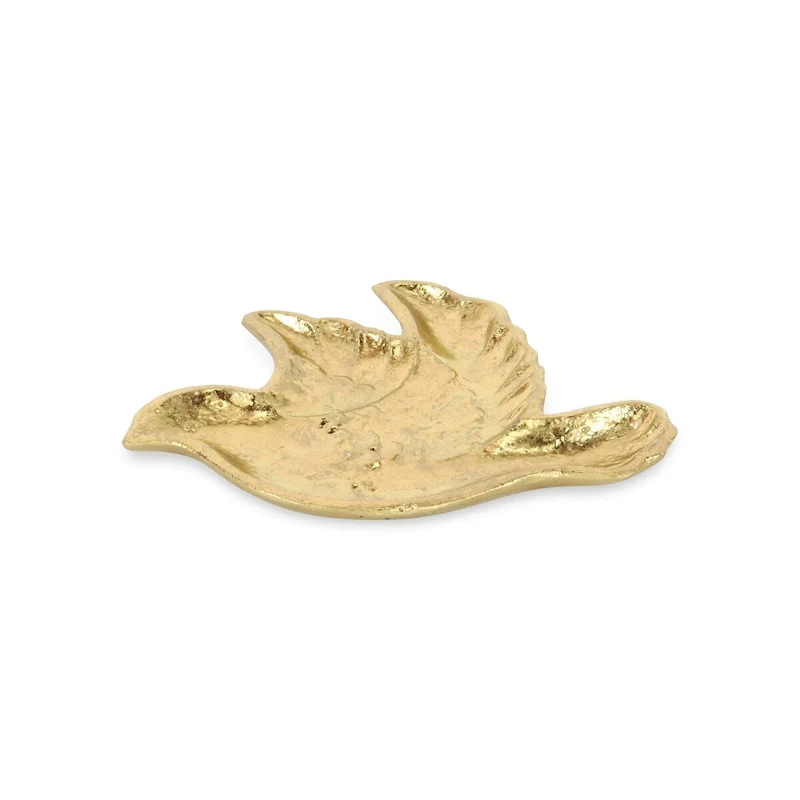 Lirondelle Gold Cast Iron Dove Decor Dish
