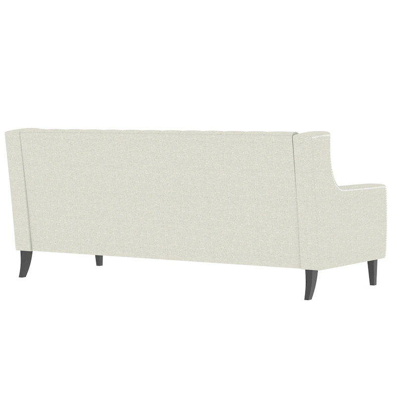 78.75  Polyester 3-Seater Sofa with Tufted Back and Cushions