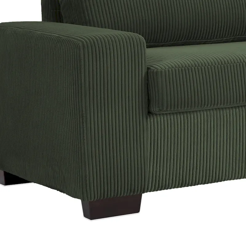 Modern 80 Upholstered Fabric 3-Seater Sofa