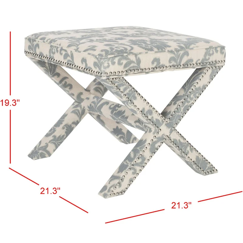 SAFAVIEH Shavonne X-Bench Ottoman