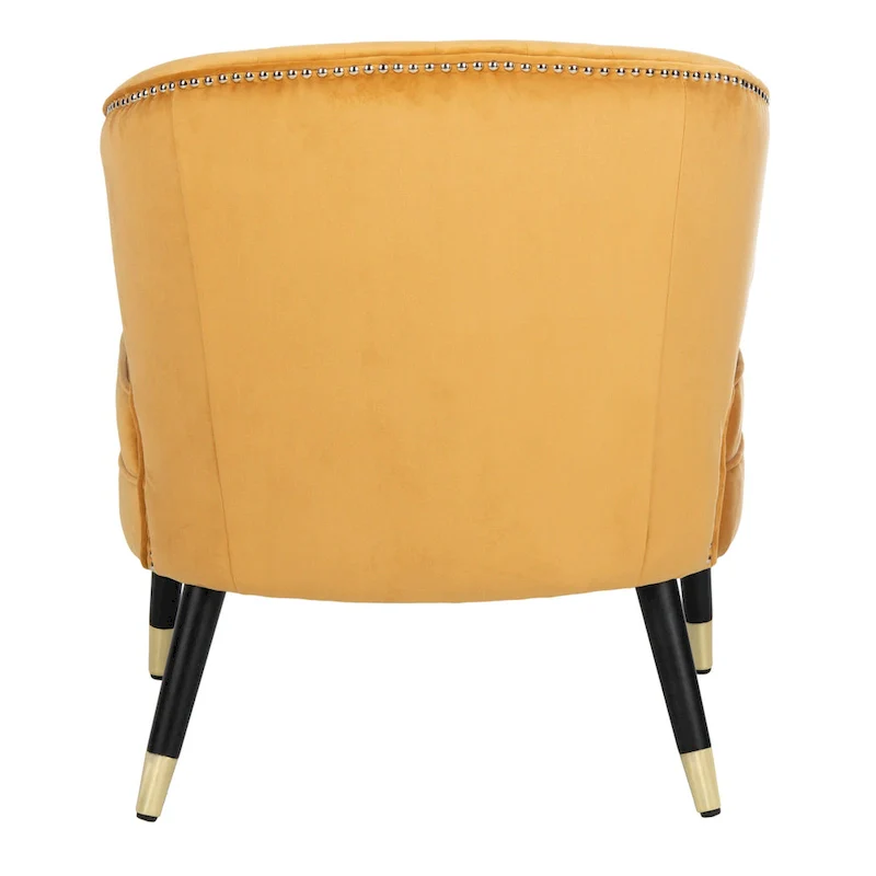 SAFAVIEH Amalia Velvet Wingback Accent Chair - 26.8 x 28 x 31.9 - 27Wx28Dx32H