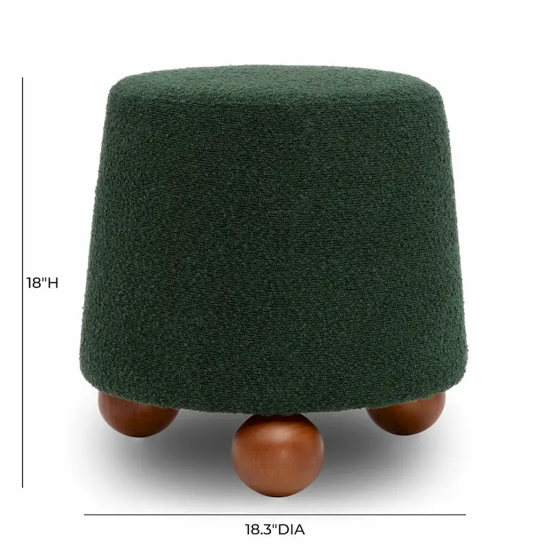 Jaine Boucle Upholstered Stool