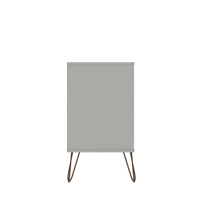 6-Drawer Double Low Dresser with Metal Legs