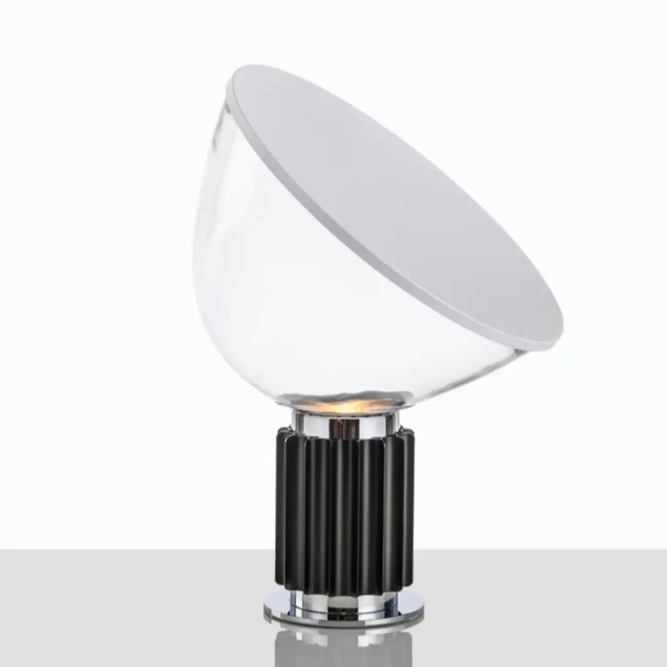 Modern Glass Dome Table Lamp with LED Options