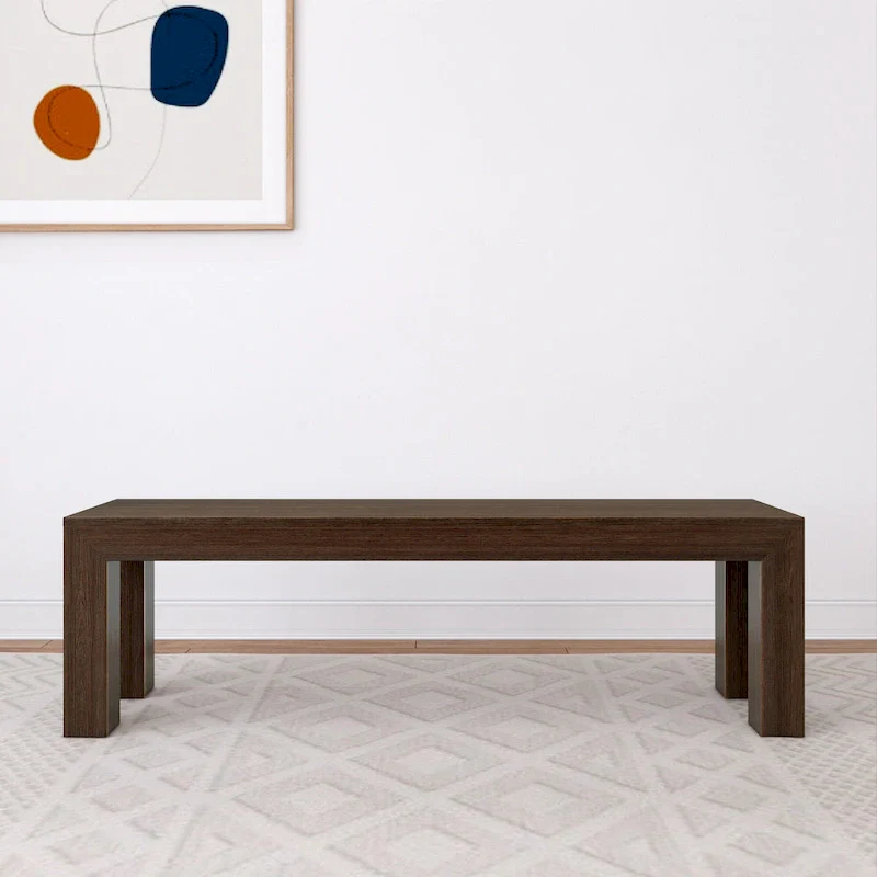 Plank and Beam Solid Wood Modern Dining Bench - 61