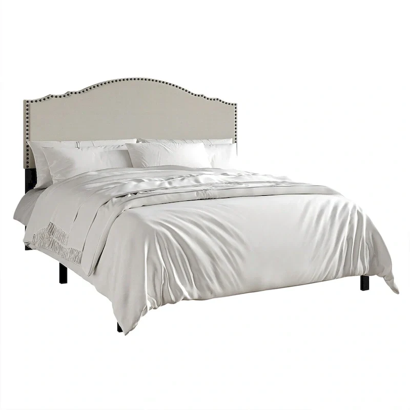 CraftPorch Traditional Upholstered Bed with Nightstand and Bench 3-pieces Bedroom Set