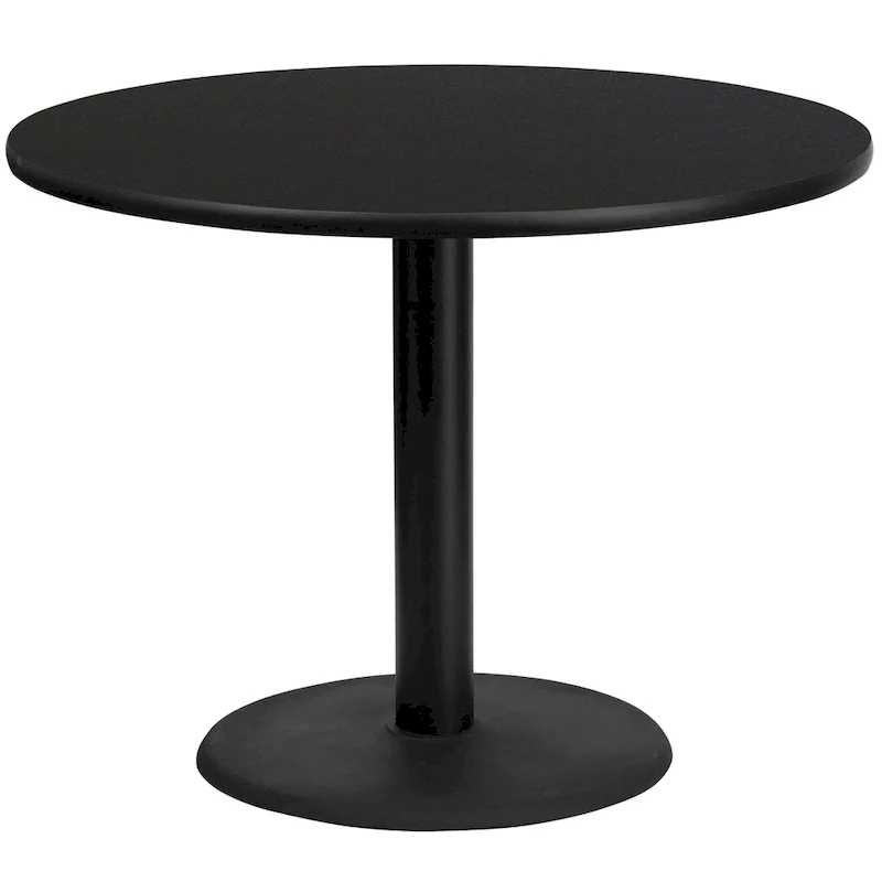 42 Round Laminate Table Top with 24 Round Table Height Base