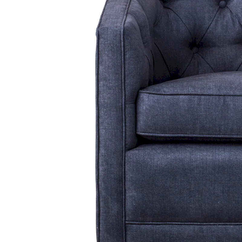 Walsh Fabric Swivel Barrel Chair
