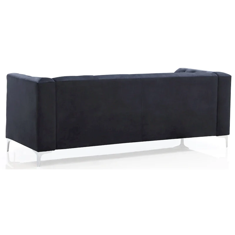 Pompano Velvet Button Tufted Sofa