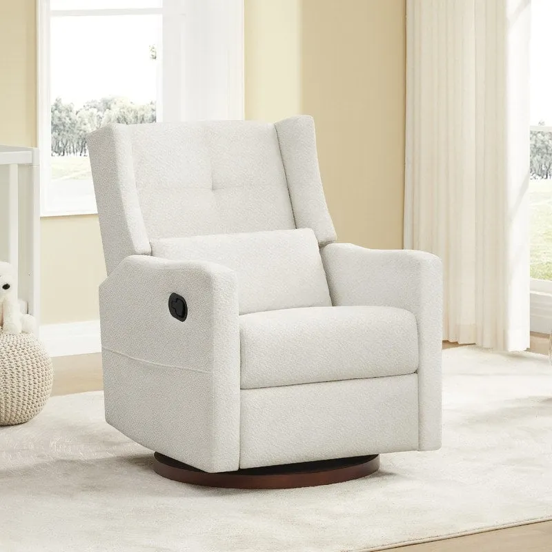 Lincoln Manual Swivel Glider Recliner with Lumbar Pillow