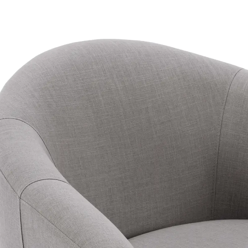 Modern Upholstered Swivel Barrel Chair Living Room Accent Chair