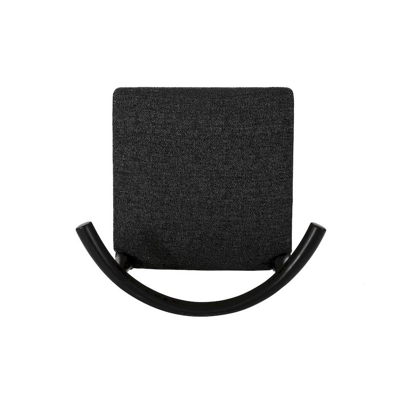 Fabric and Rubberwood Dining Chairs (Set of 2)