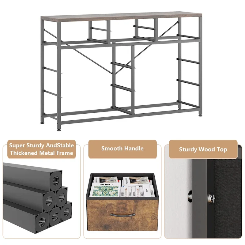 10-Drawer Dresser with TV Stand Top