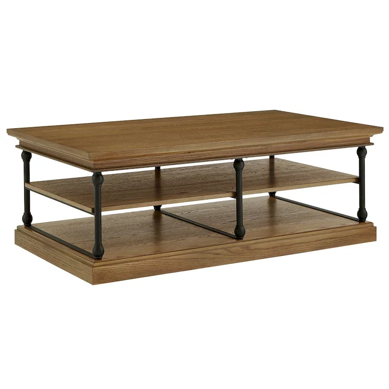 Barnstone Cornice Rectangle Storage Shelf Coffee Table by iNSPIRE Q Artisan
