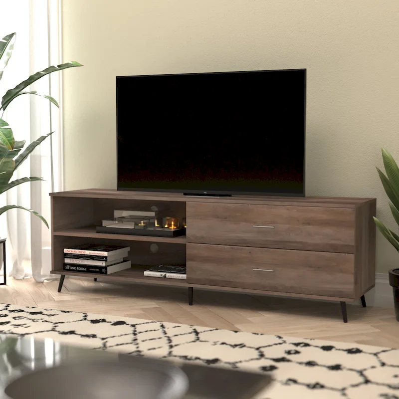 Scoles Contemporary 42-inch Glass 1-Shelf Coffee Table