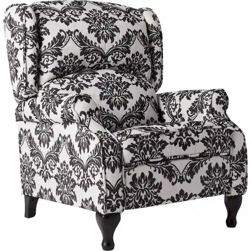 Simple Living Upholstered Wing Recliner