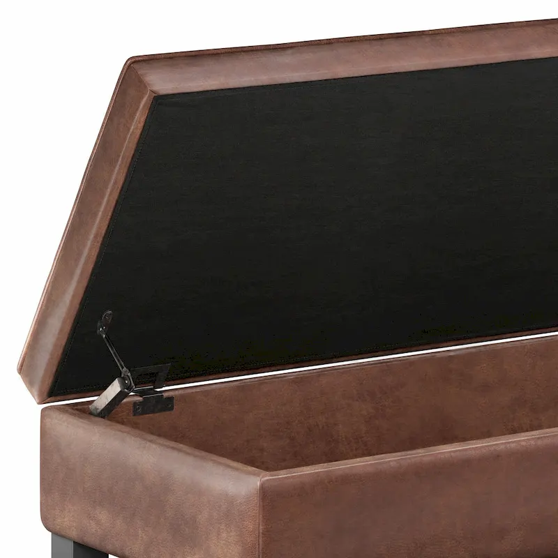 WYNDENHALL Essex 44 inch Wide Transitional Rectangle Ottoman Bench