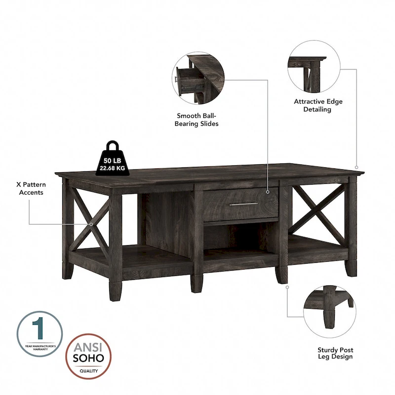Coffee Table with Set of 2 End Tables
