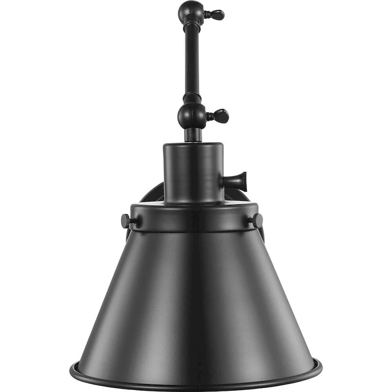 Hinton Collection Black Swing Arm Wall Light