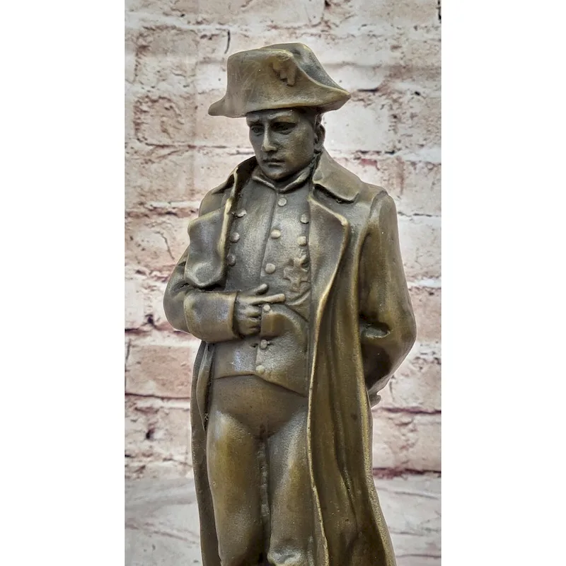 Art Deco Hand Made Lost Wax Method Napoleon Bronze Sculpture Figurine