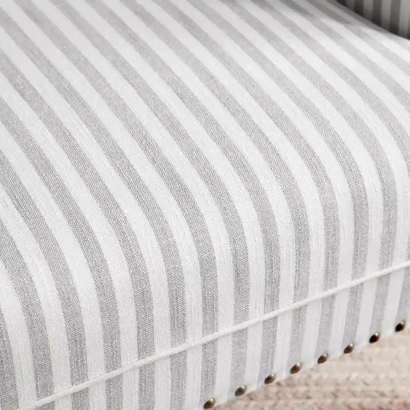 Rolled Armchair Accent Chair Set of 2 Blue/ Grey/ Brown