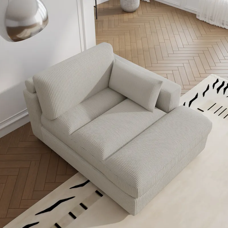 Left and Right Sectional Sofa Set Chaise Lounge Sofa Chair