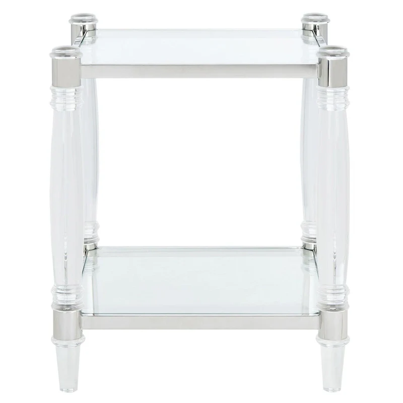 SAFAVIEH Couture Lirie Acrylic Accent Table - 20 W x 20 L x 24 H - 20Wx20Dx24H