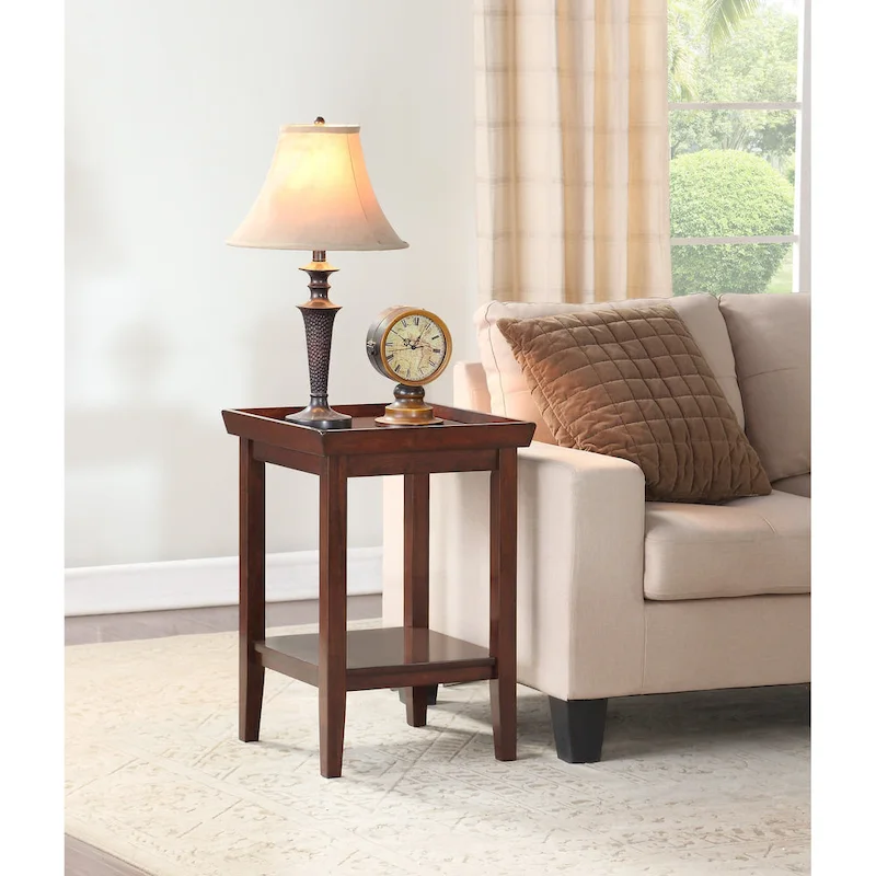 Convenience Concepts Ledgewood End Table with Shelf