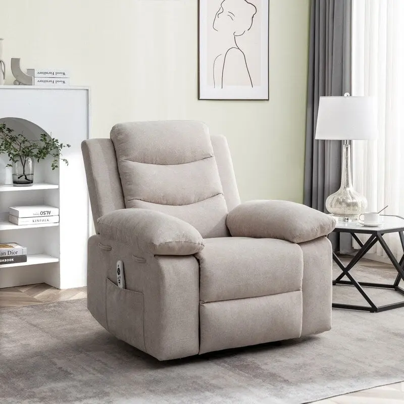 GEITIN Power Recliner with Adjustable Massage Function and Heating System