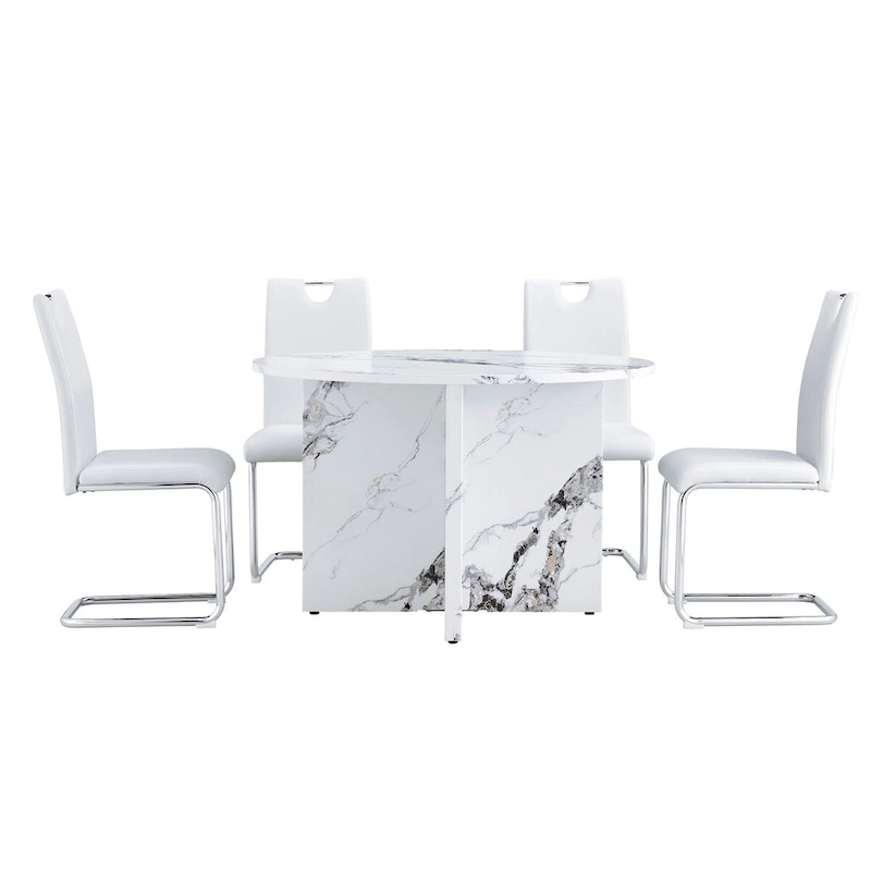 5 piece Round Dining Table Set