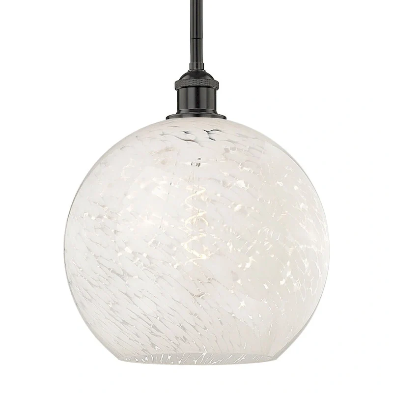 Innovations Lighting 616-1S 13 12 White Mouchette Pendant White