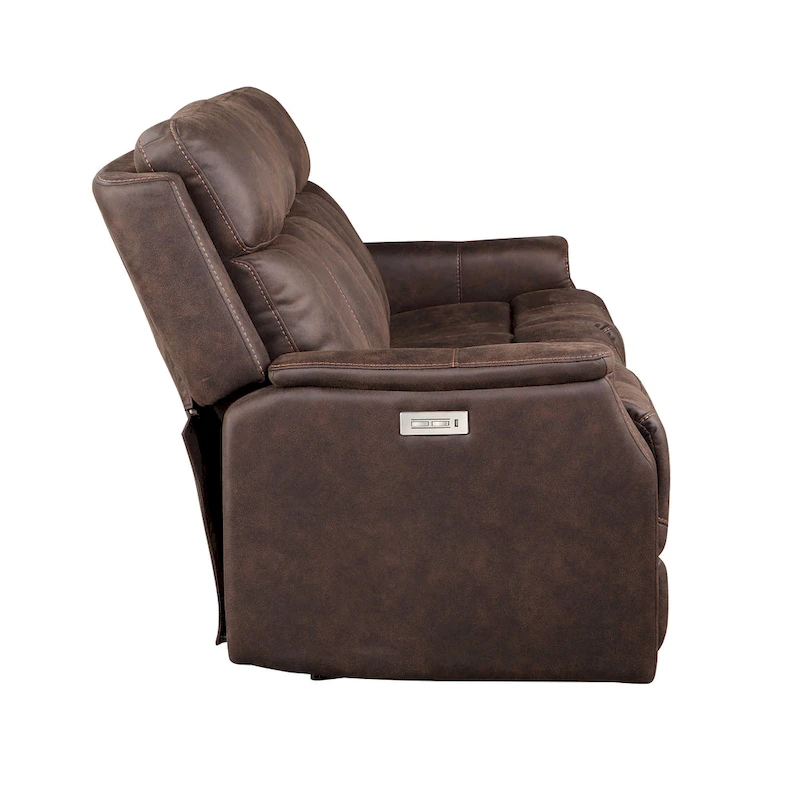 Steve Silver Faux Leather Power Reclining Sofa