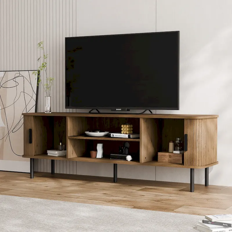 Tambour TV Stand Media Console for TVs Up to 55