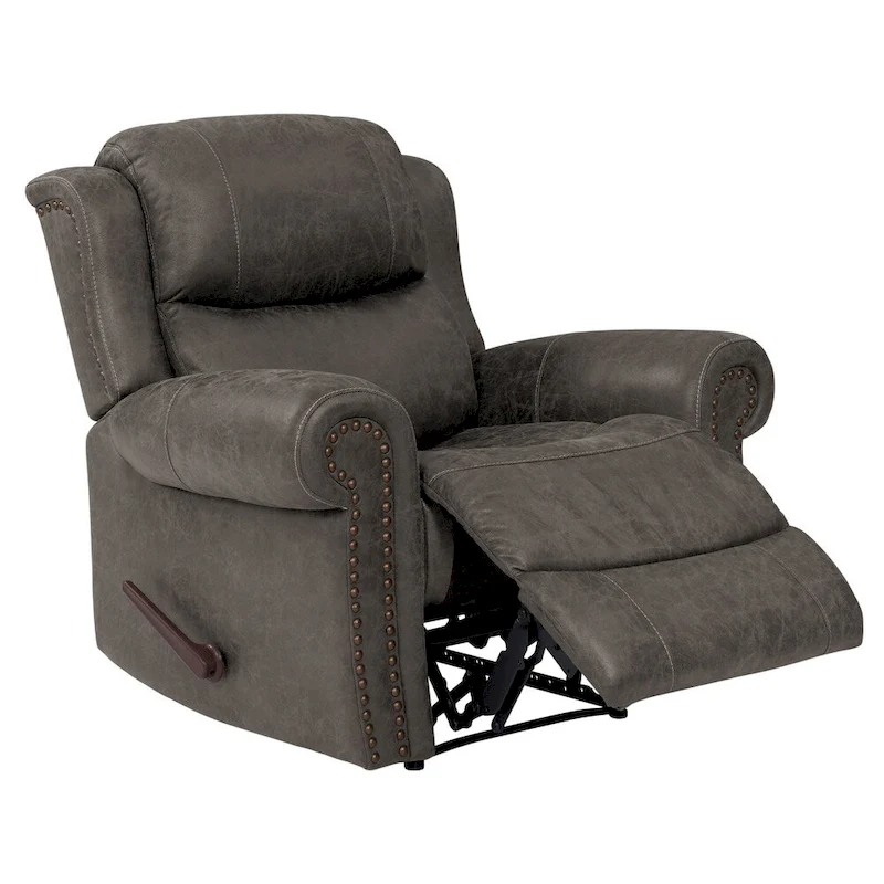 Copper Grove Dilsen Extra Large Rolled Arm Wall Hugger Recliner Chair