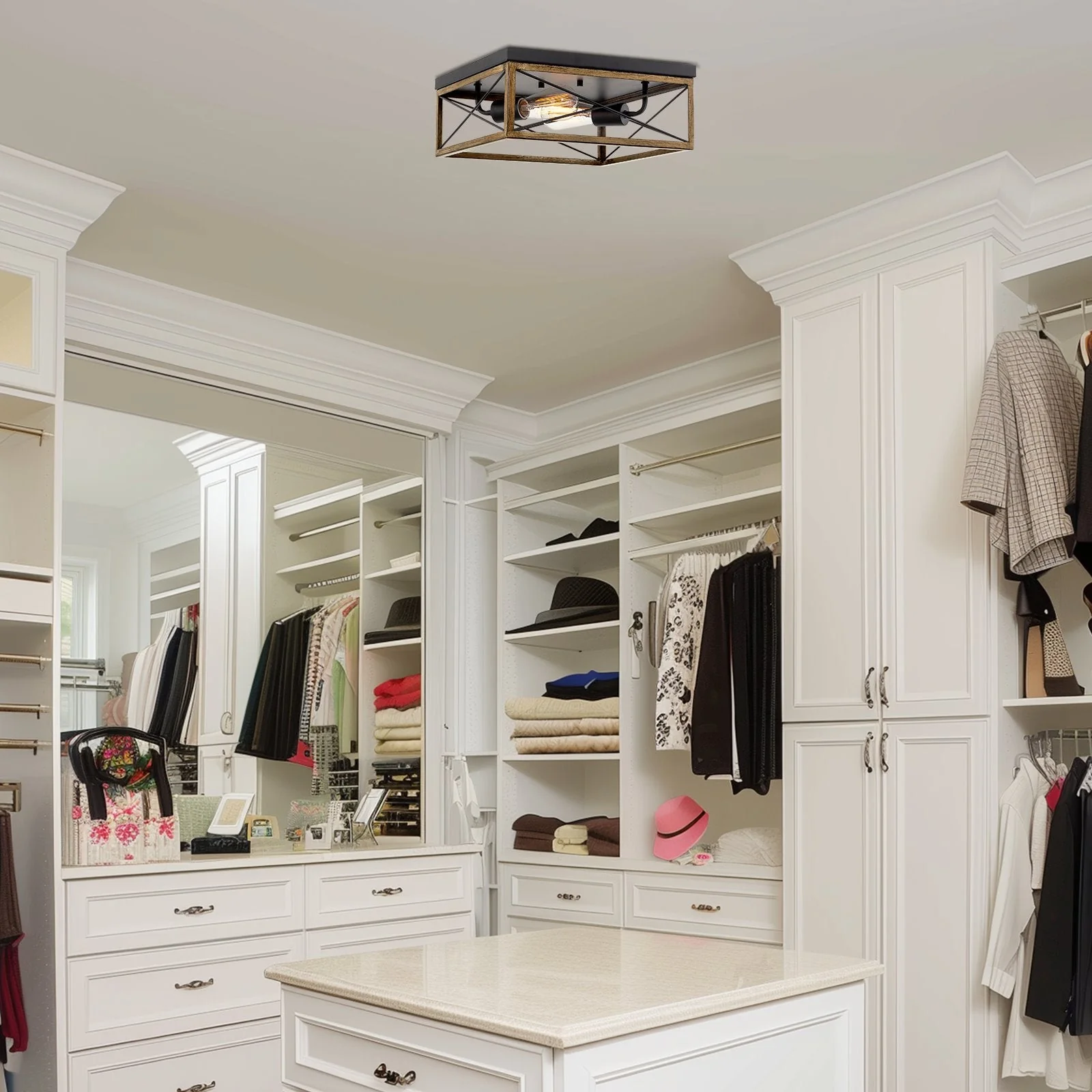 Colton 13 2-Light Modern Farmhouse Flush Mount Ceiling Light