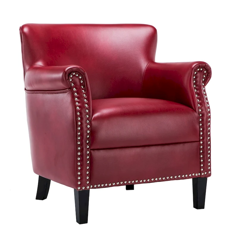 Hendrick Faux Leather Club Chair by Greyson Living